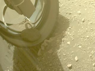 View image taken on Mars, Mars Perseverance Sol 510: Front Left Hazard Avoidance Camera (Hazcam)