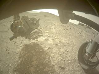 View image taken on Mars, Mars Perseverance Sol 511: Front Right Hazard Avoidance Camera (Hazcam)
