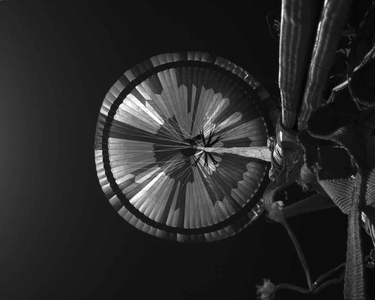 This image was taken by EDL_PUCAM1 onboard NASA's Mars rover Perseverance on Sol 516