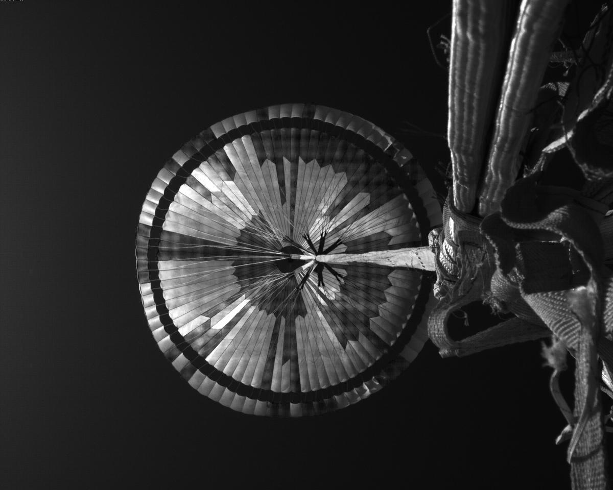 This image was taken by EDL_PUCAM1 onboard NASA's Mars rover Perseverance on Sol 516