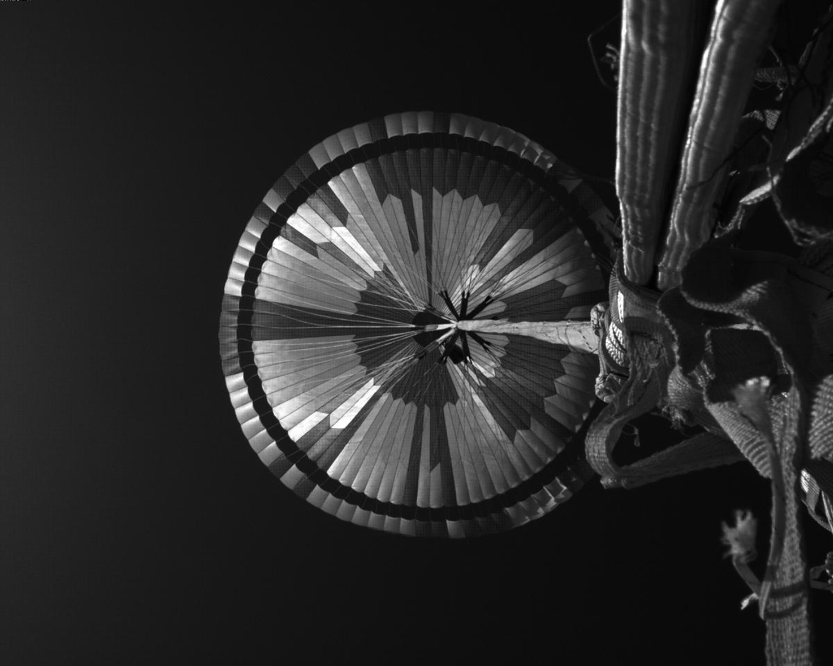 This image was taken by EDL_PUCAM1 onboard NASA's Mars rover Perseverance on Sol 516