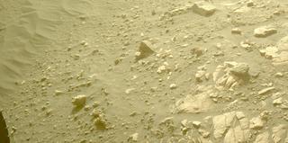 View image taken on Mars, Mars Perseverance Sol 516: Front Left Hazard Avoidance Camera (Hazcam)