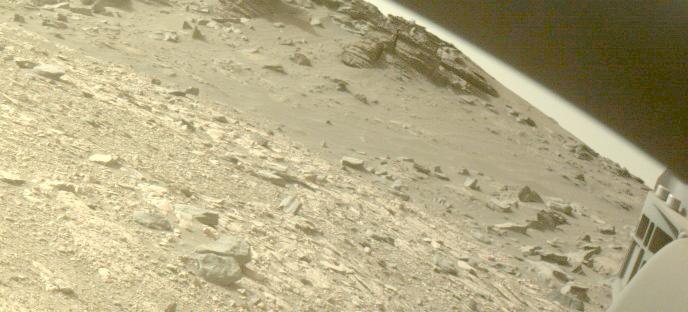 This image was taken by FRONT_HAZCAM_RIGHT_A onboard NASA's Mars rover Perseverance on Sol 516