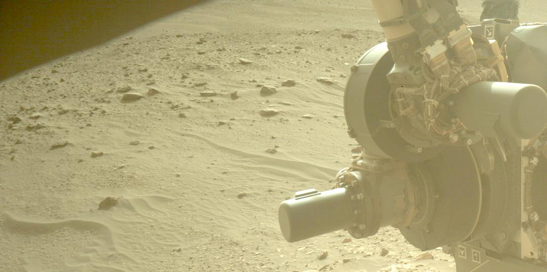 This image was taken by FRONT_HAZCAM_RIGHT_A onboard NASA's Mars rover Perseverance on Sol 516