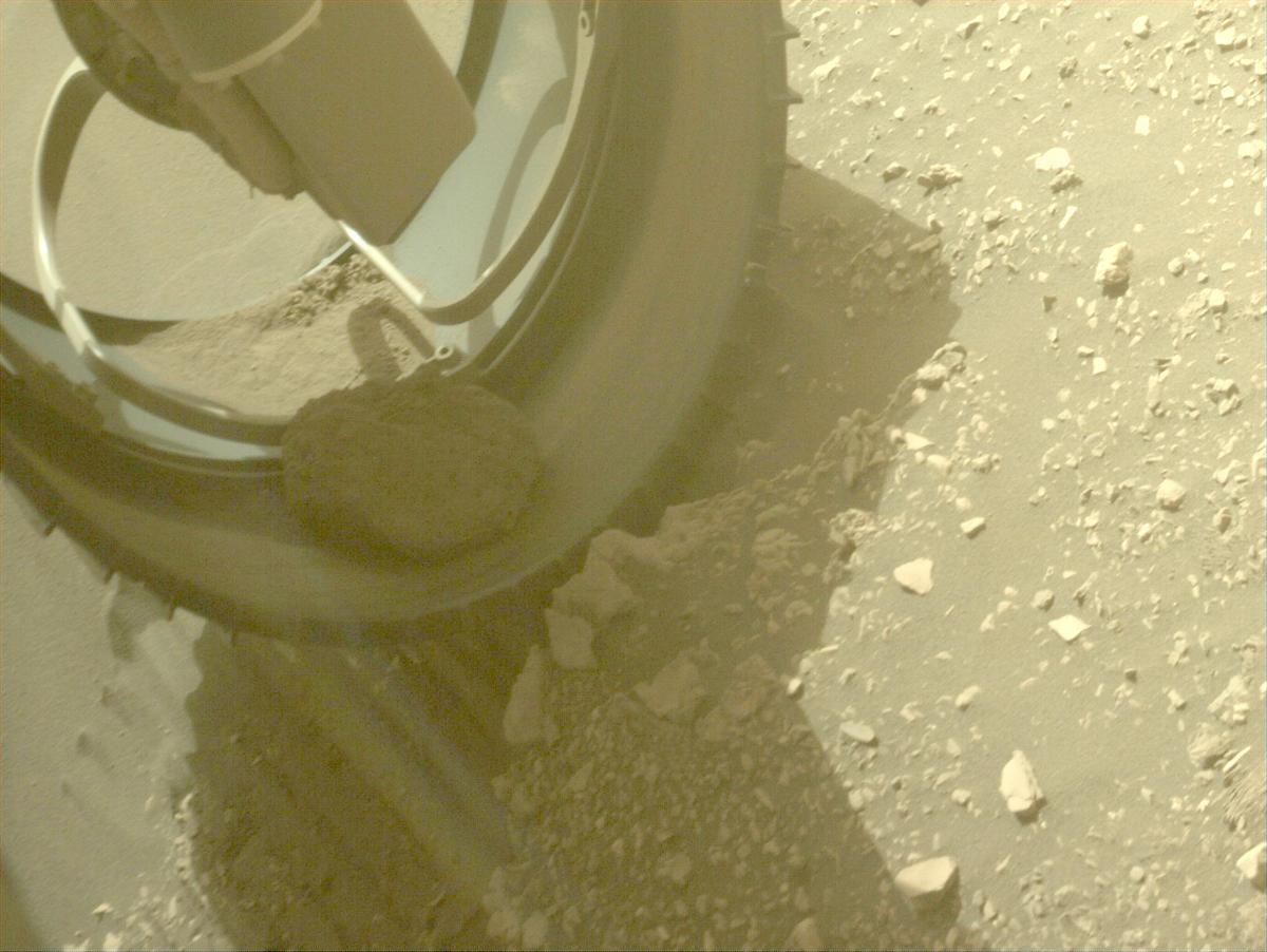 This image was taken by FRONT_HAZCAM_LEFT_A onboard NASA's Mars rover Perseverance on Sol 517