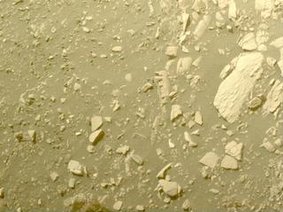 View image taken on Mars, Mars Perseverance Sol 517: Front Left Hazard Avoidance Camera (Hazcam)
