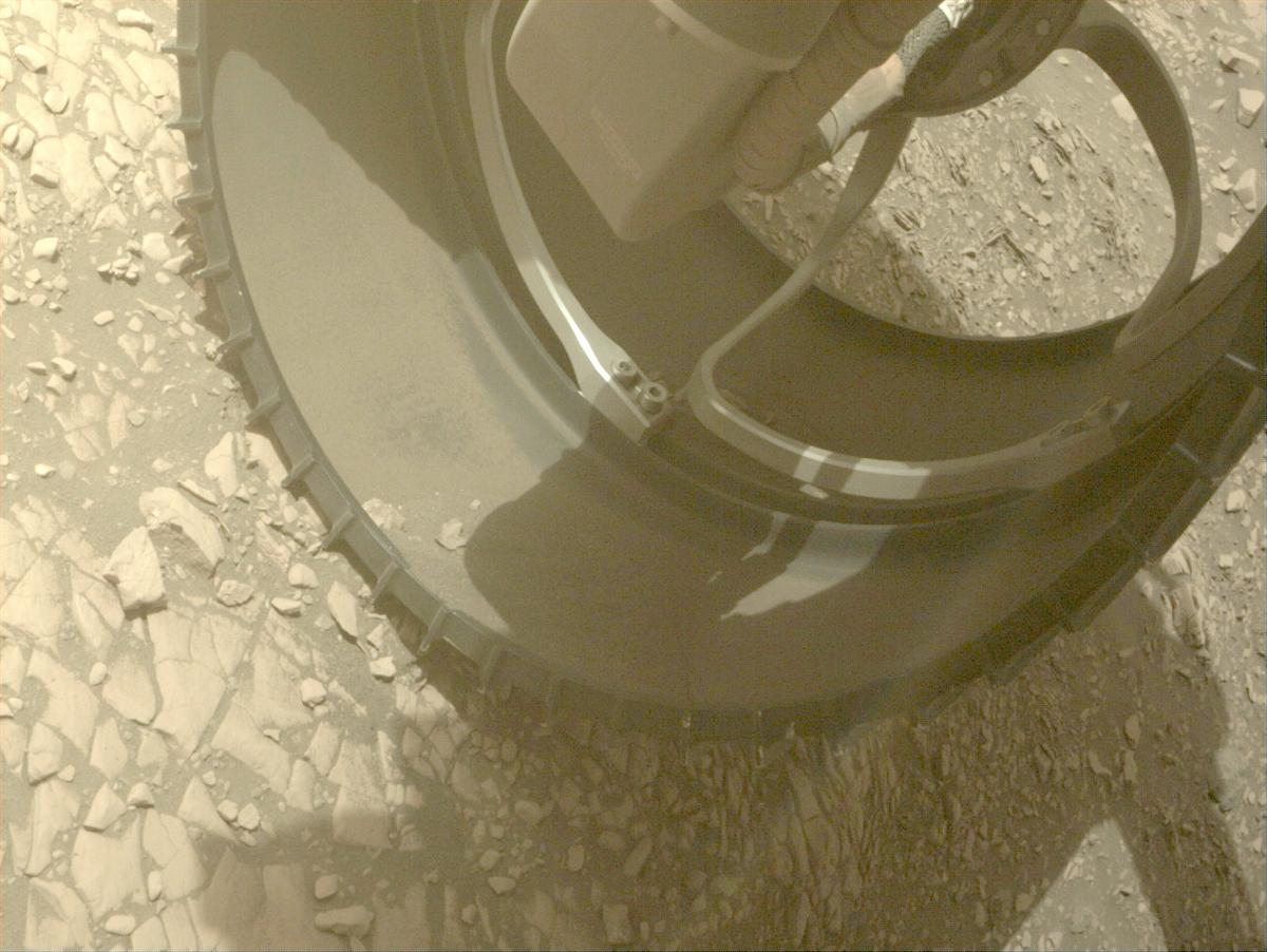 This image was taken by FRONT_HAZCAM_RIGHT_A onboard NASA's Mars rover Perseverance on Sol 517
