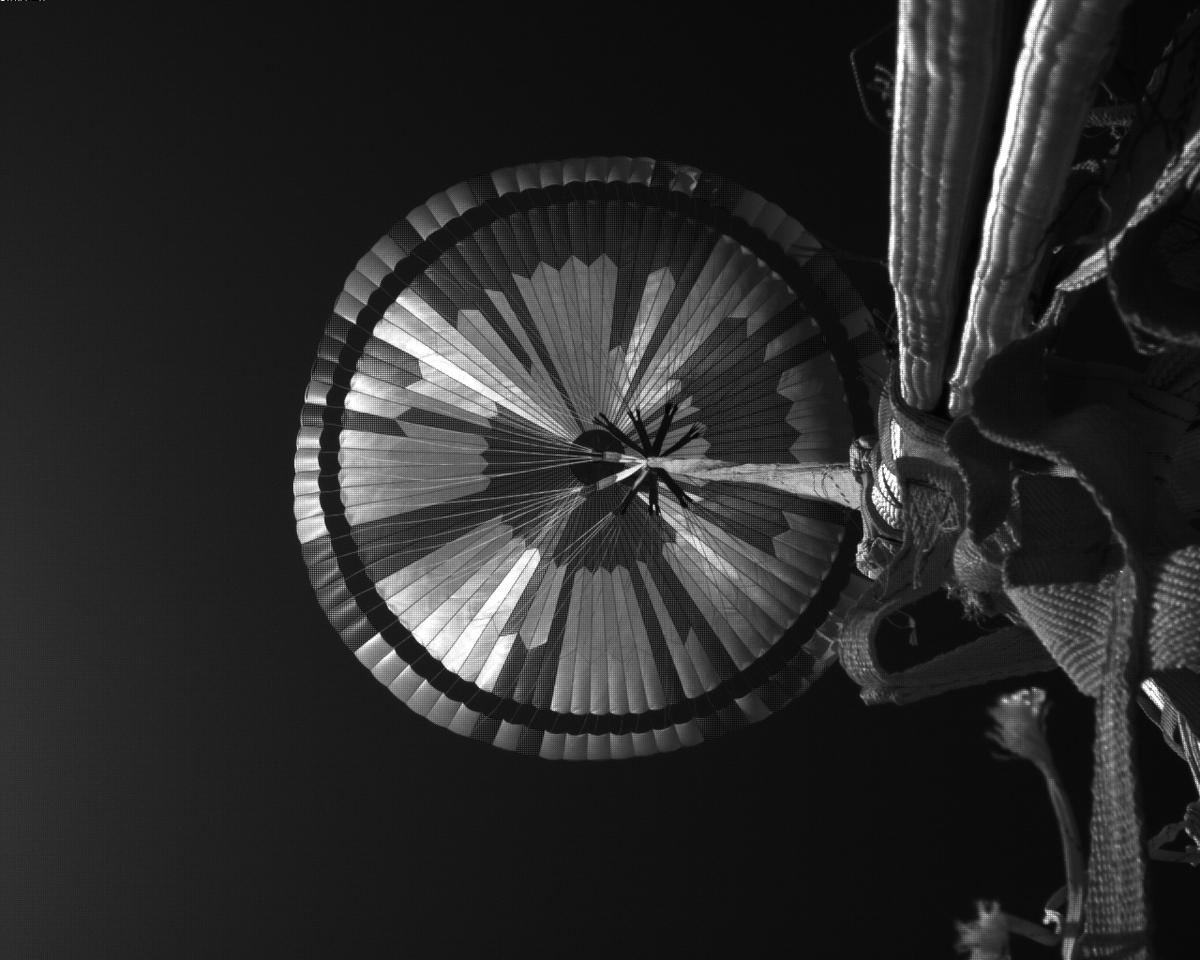 This image was taken by EDL_PUCAM1 onboard NASA's Mars rover Perseverance on Sol 518