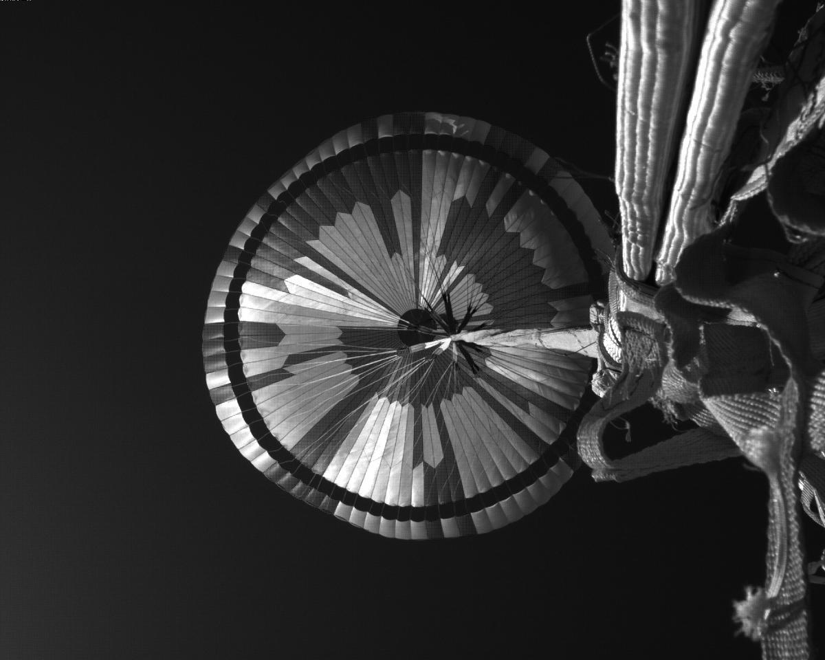 This image was taken by EDL_PUCAM1 onboard NASA's Mars rover Perseverance on Sol 518