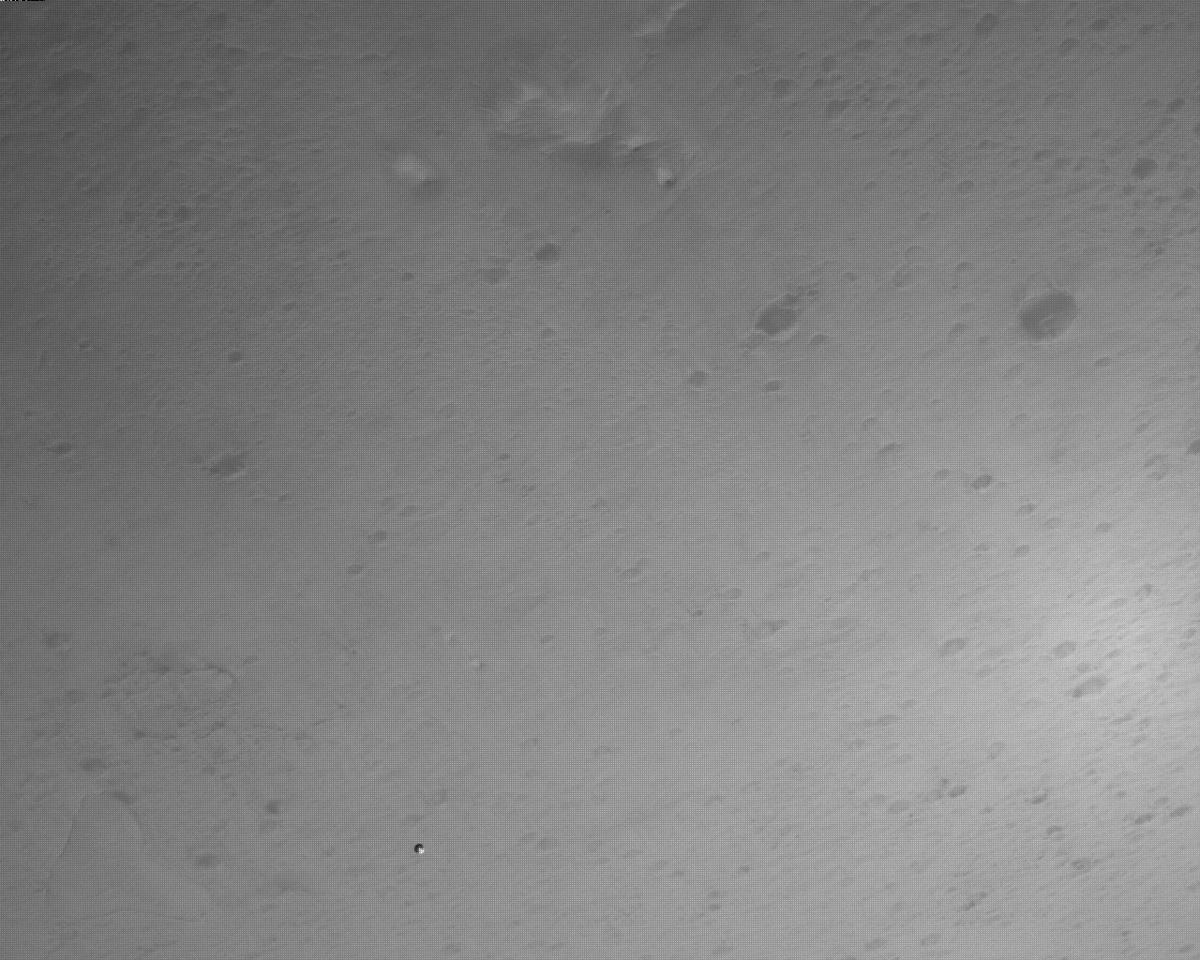 This image was taken by EDL_RDCAM onboard NASA's Mars rover Perseverance on Sol 518