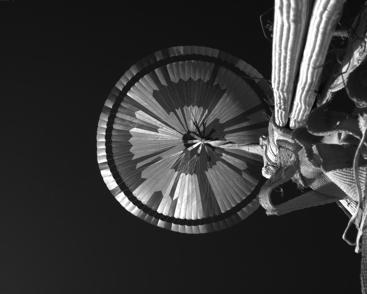 This image was taken by EDL_PUCAM1 onboard NASA's Mars rover Perseverance on Sol 519