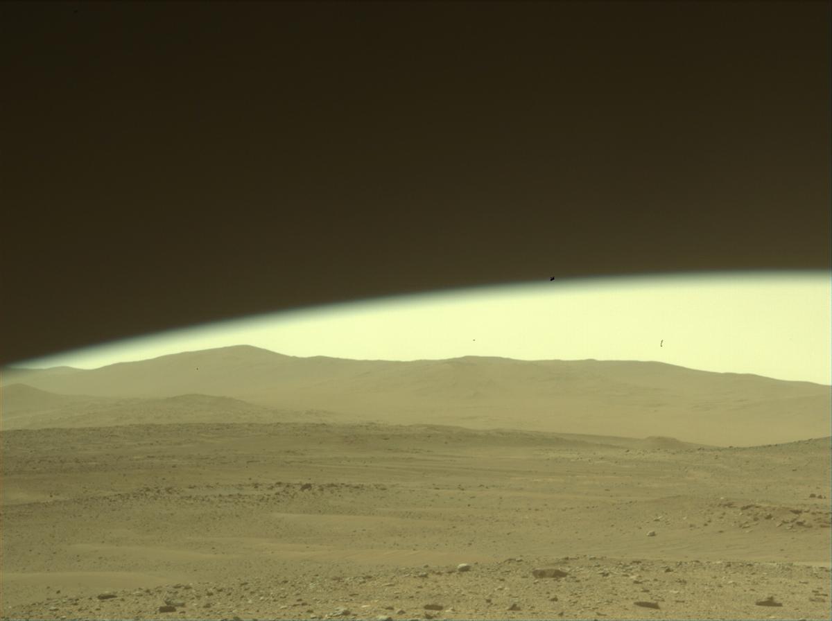 This image was taken by FRONT_HAZCAM_LEFT_A onboard NASA's Mars rover Perseverance on Sol 520