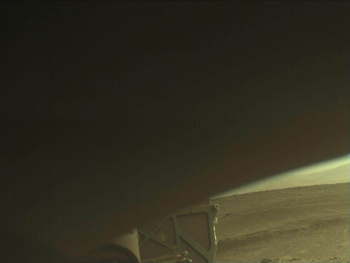 This image was taken by FRONT_HAZCAM_LEFT_A onboard NASA's Mars rover Perseverance on Sol 520