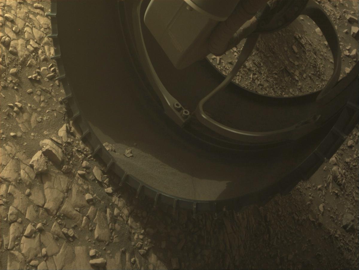 This image was taken by FRONT_HAZCAM_RIGHT_A onboard NASA's Mars rover Perseverance on Sol 520