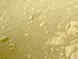View image taken on Mars, Mars Perseverance Sol 521: Front Left Hazard Avoidance Camera (Hazcam)