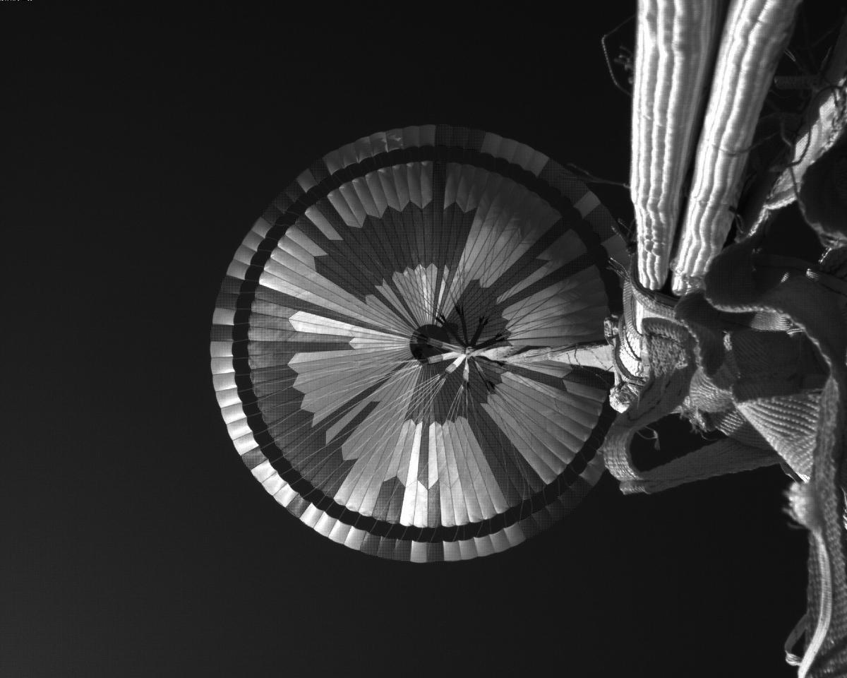 This image was taken by EDL_PUCAM1 onboard NASA's Mars rover Perseverance on Sol 524