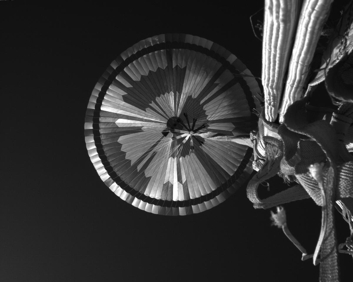 This image was taken by EDL_PUCAM1 onboard NASA's Mars rover Perseverance on Sol 524