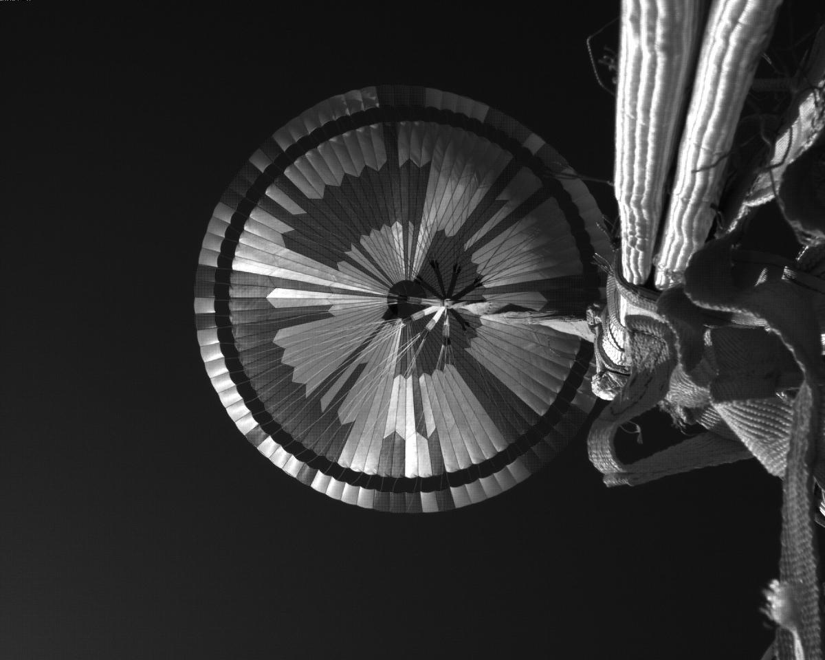 This image was taken by EDL_PUCAM1 onboard NASA's Mars rover Perseverance on Sol 524