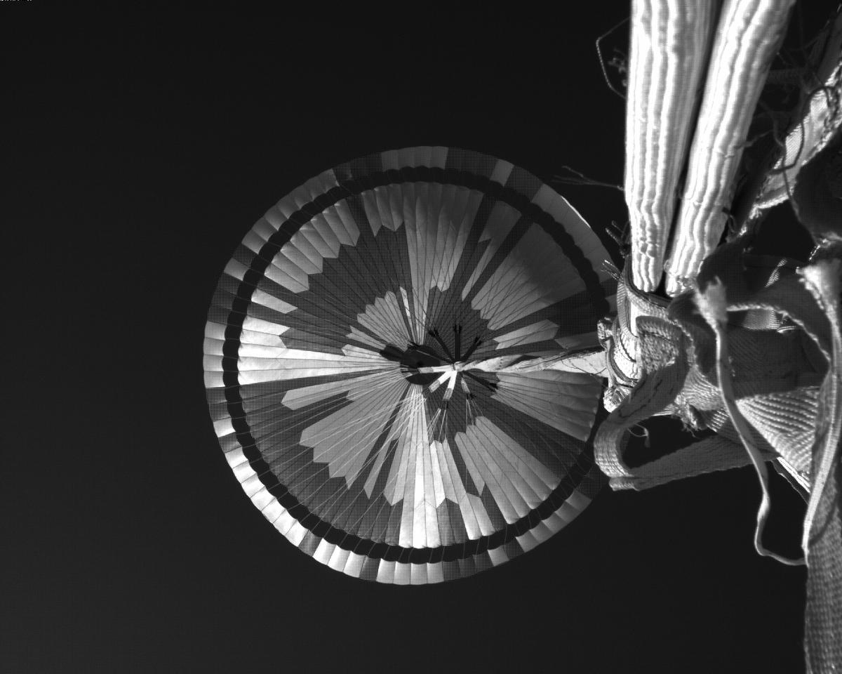 This image was taken by EDL_PUCAM1 onboard NASA's Mars rover Perseverance on Sol 526