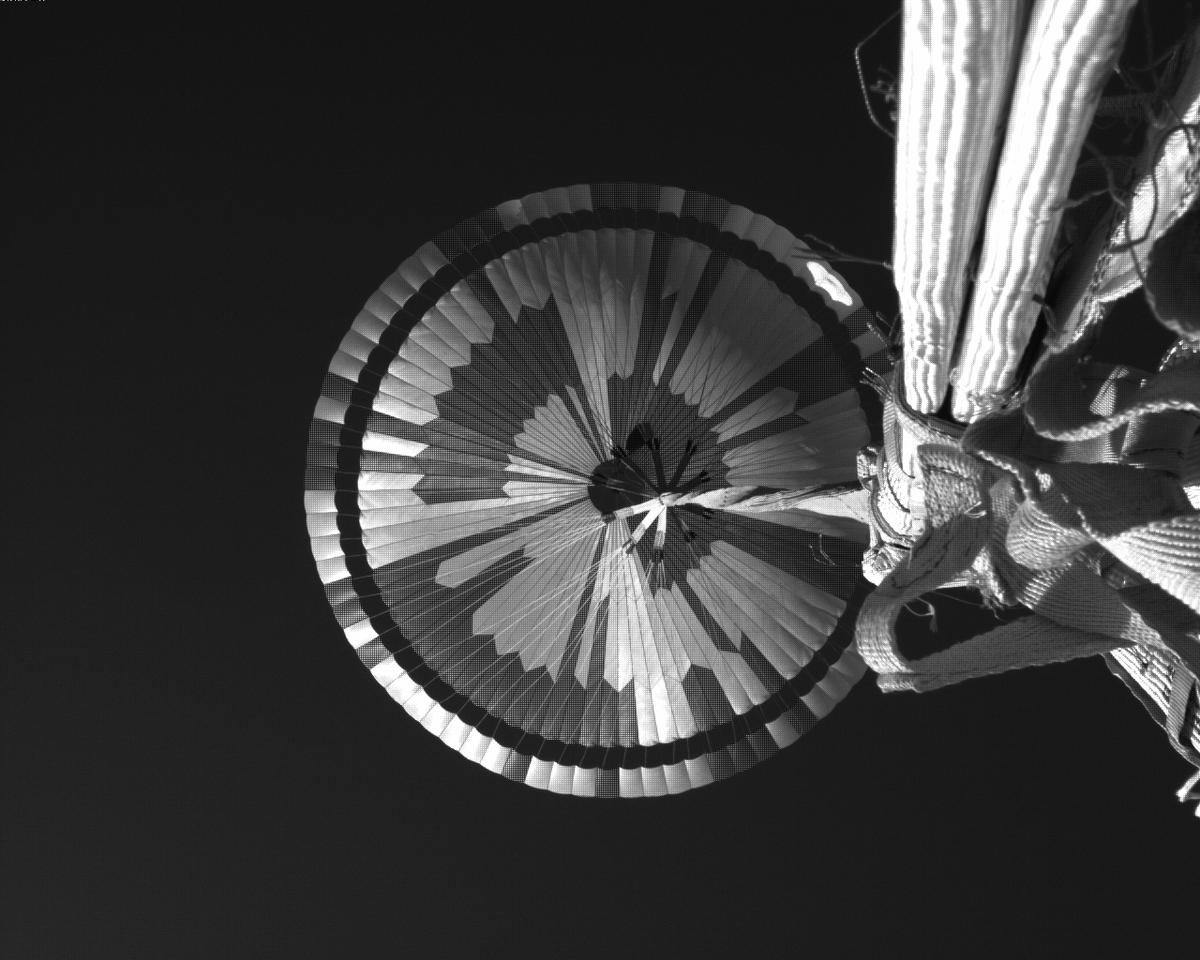 This image was taken by EDL_PUCAM1 onboard NASA's Mars rover Perseverance on Sol 526