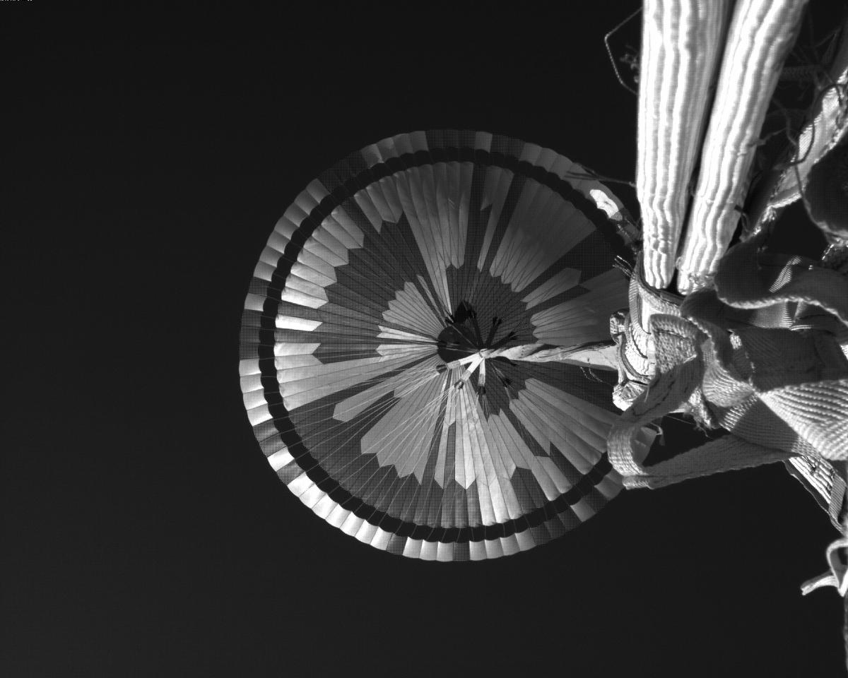 This image was taken by EDL_PUCAM1 onboard NASA's Mars rover Perseverance on Sol 526