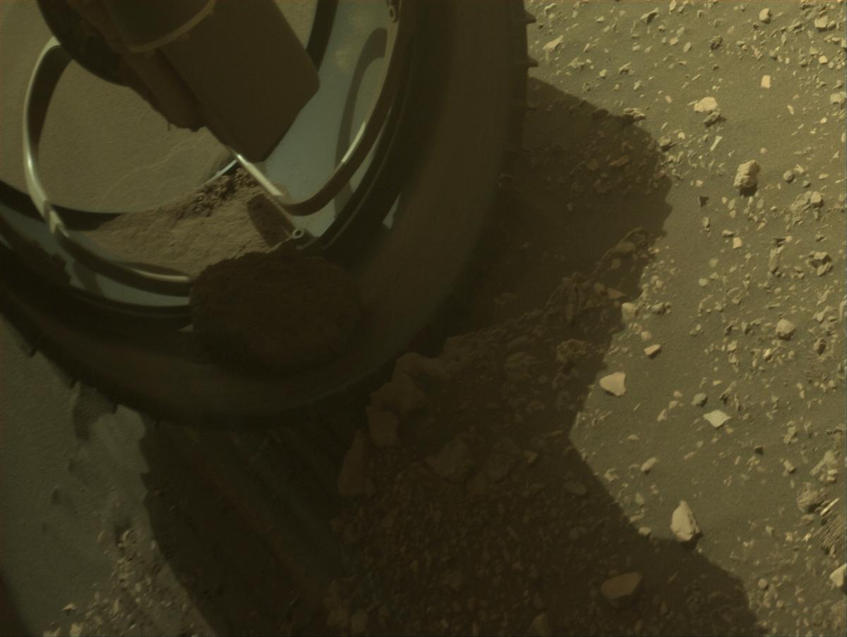 This image was taken by FRONT_HAZCAM_LEFT_A onboard NASA's Mars rover Perseverance on Sol 526