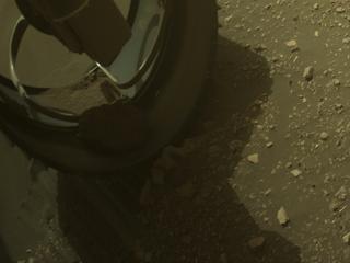 View image taken on Mars, Mars Perseverance Sol 527: Front Left Hazard Avoidance Camera (Hazcam)