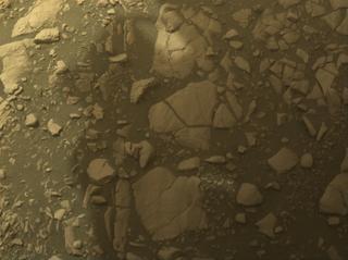 View image taken on Mars, Mars Perseverance Sol 528: Front Left Hazard Avoidance Camera (Hazcam)