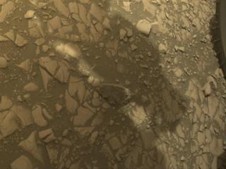 View image taken on Mars, Mars Perseverance Sol 528: Front Left Hazard Avoidance Camera (Hazcam)