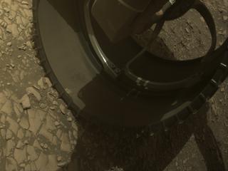 View image taken on Mars, Mars Perseverance Sol 528: Front Right Hazard Avoidance Camera (Hazcam)
