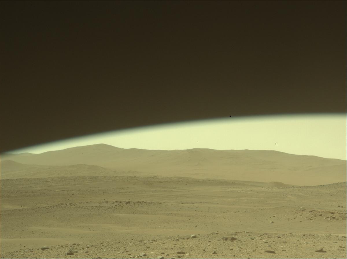 This image was taken by FRONT_HAZCAM_LEFT_A onboard NASA's Mars rover Perseverance on Sol 529