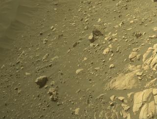 View image taken on Mars, Mars Perseverance Sol 529: Front Right Hazard Avoidance Camera (Hazcam)