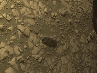 View image taken on Mars, Mars Perseverance Sol 530: Front Left Hazard Avoidance Camera (Hazcam)