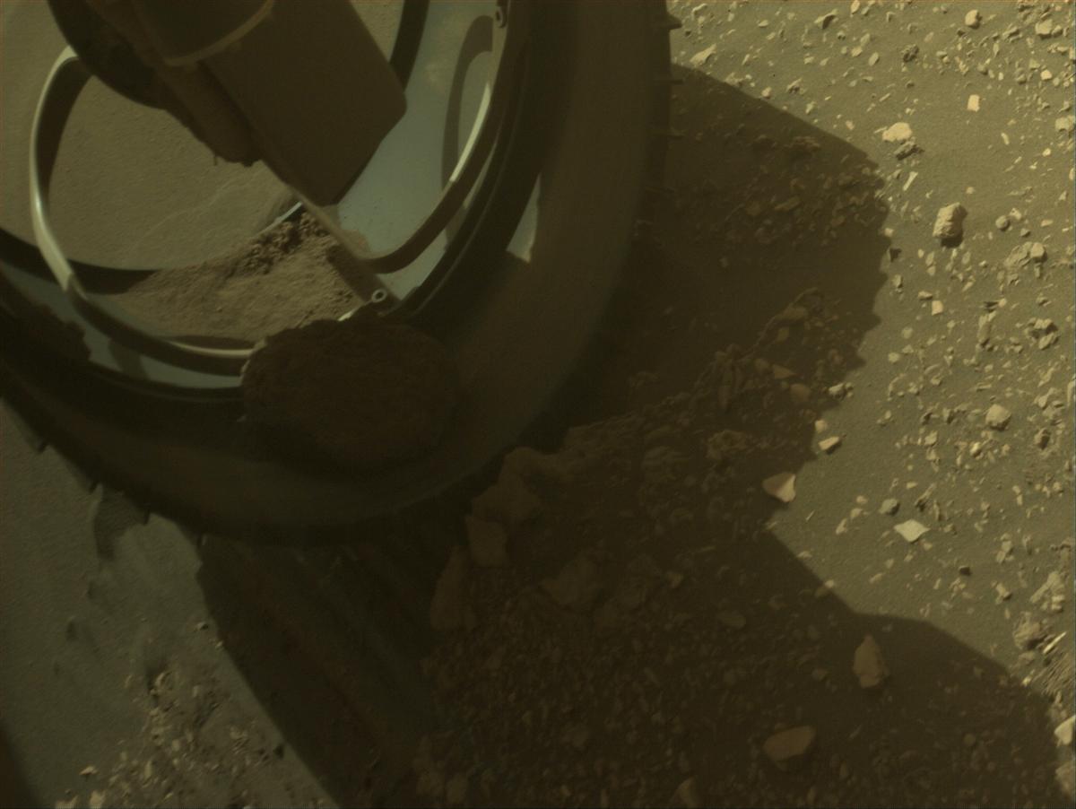 This image was taken by FRONT_HAZCAM_LEFT_A onboard NASA's Mars rover Perseverance on Sol 531