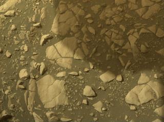 View image taken on Mars, Mars Perseverance Sol 531: Front Right Hazard Avoidance Camera (Hazcam)