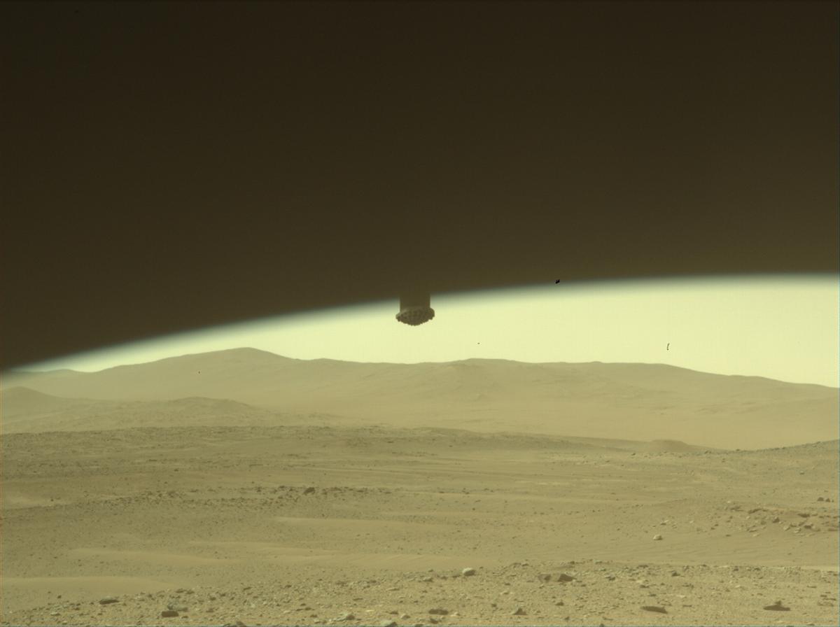 This image was taken by FRONT_HAZCAM_LEFT_A onboard NASA's Mars rover Perseverance on Sol 532