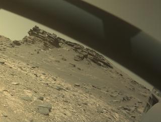 View image taken on Mars, Mars Perseverance Sol 532: Front Right Hazard Avoidance Camera (Hazcam)
