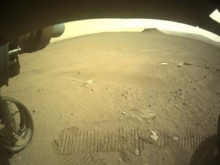 View image taken on Mars, Mars Perseverance Sol 535: Front Left Hazard Avoidance Camera (Hazcam)