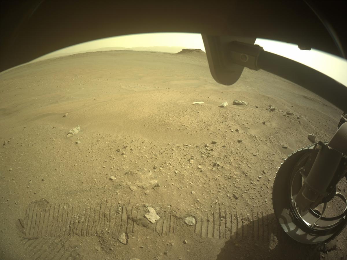 This image was taken by FRONT_HAZCAM_RIGHT_A onboard NASA's Mars rover Perseverance on Sol 535