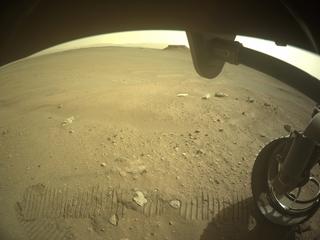 View image taken on Mars, Mars Perseverance Sol 535: Front Right Hazard Avoidance Camera (Hazcam)