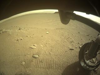 View image taken on Mars, Mars Perseverance Sol 536: Front Right Hazard Avoidance Camera (Hazcam)