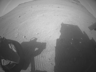 View image taken on Mars, Mars Perseverance Sol 537: Rear Left Hazard Avoidance Camera (Hazcam)