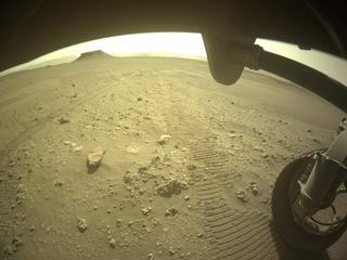 View image taken on Mars, Mars Perseverance Sol 538: Front Right Hazard Avoidance Camera (Hazcam)