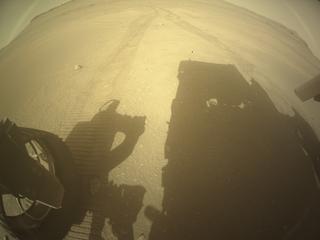 View image taken on Mars, Mars Perseverance Sol 538: Rear Left Hazard Avoidance Camera (Hazcam)