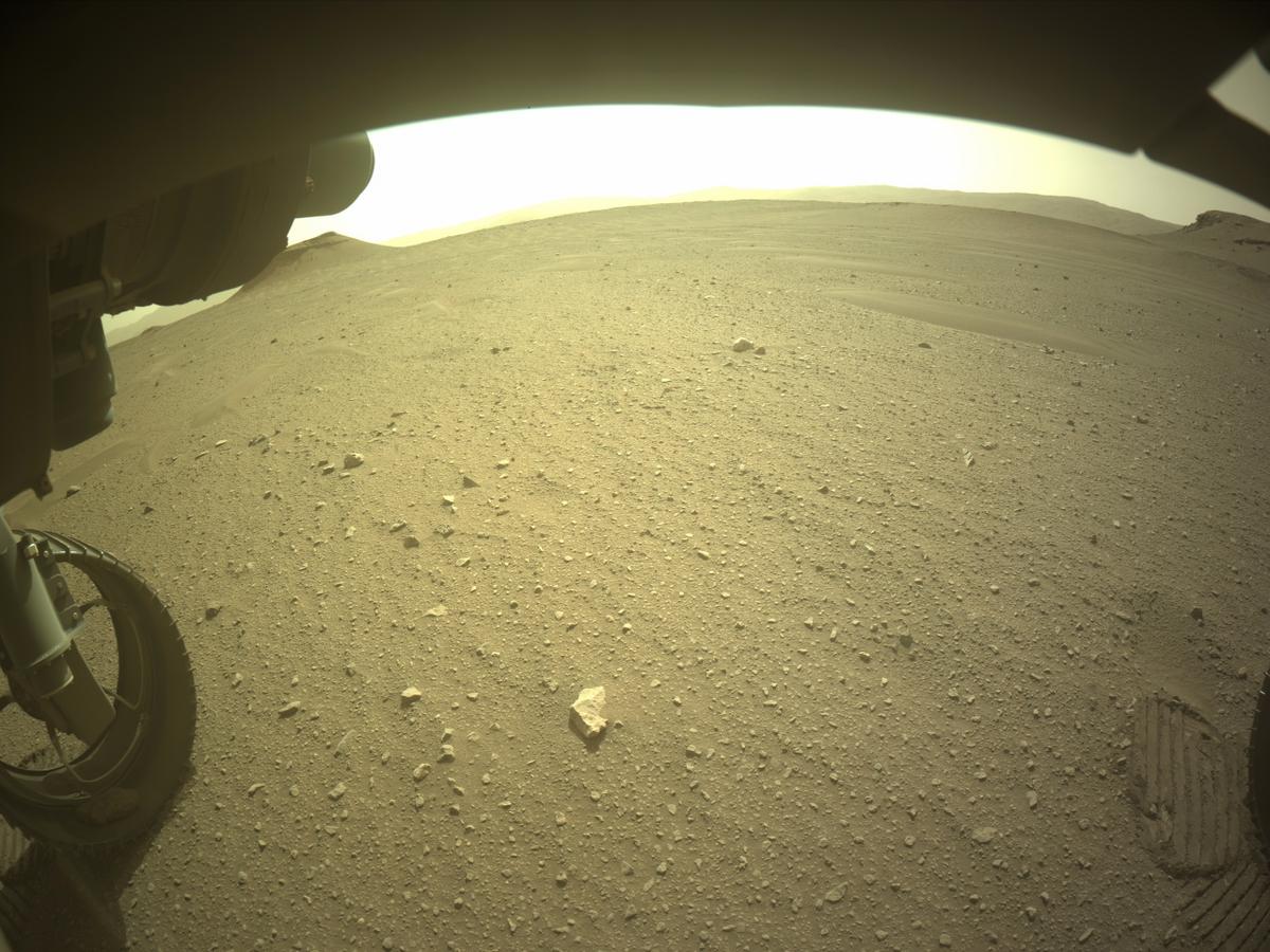 This image was taken by FRONT_HAZCAM_LEFT_A onboard NASA's Mars rover Perseverance on Sol 539