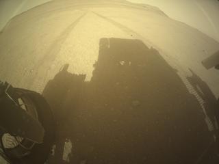 View image taken on Mars, Mars Perseverance Sol 539: Rear Left Hazard Avoidance Camera (Hazcam)