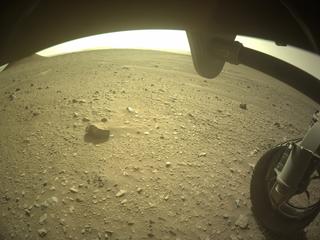 View image taken on Mars, Mars Perseverance Sol 541: Front Right Hazard Avoidance Camera (Hazcam)