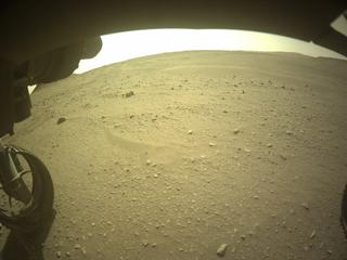 View image taken on Mars, Mars Perseverance Sol 542: Front Left Hazard Avoidance Camera (Hazcam)