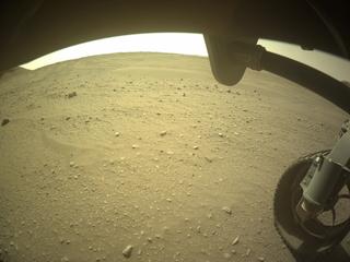 View image taken on Mars, Mars Perseverance Sol 542: Front Right Hazard Avoidance Camera (Hazcam)