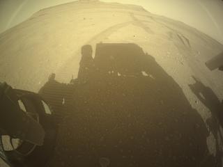 View image taken on Mars, Mars Perseverance Sol 542: Rear Left Hazard Avoidance Camera (Hazcam)